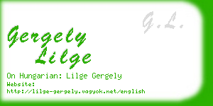 gergely lilge business card